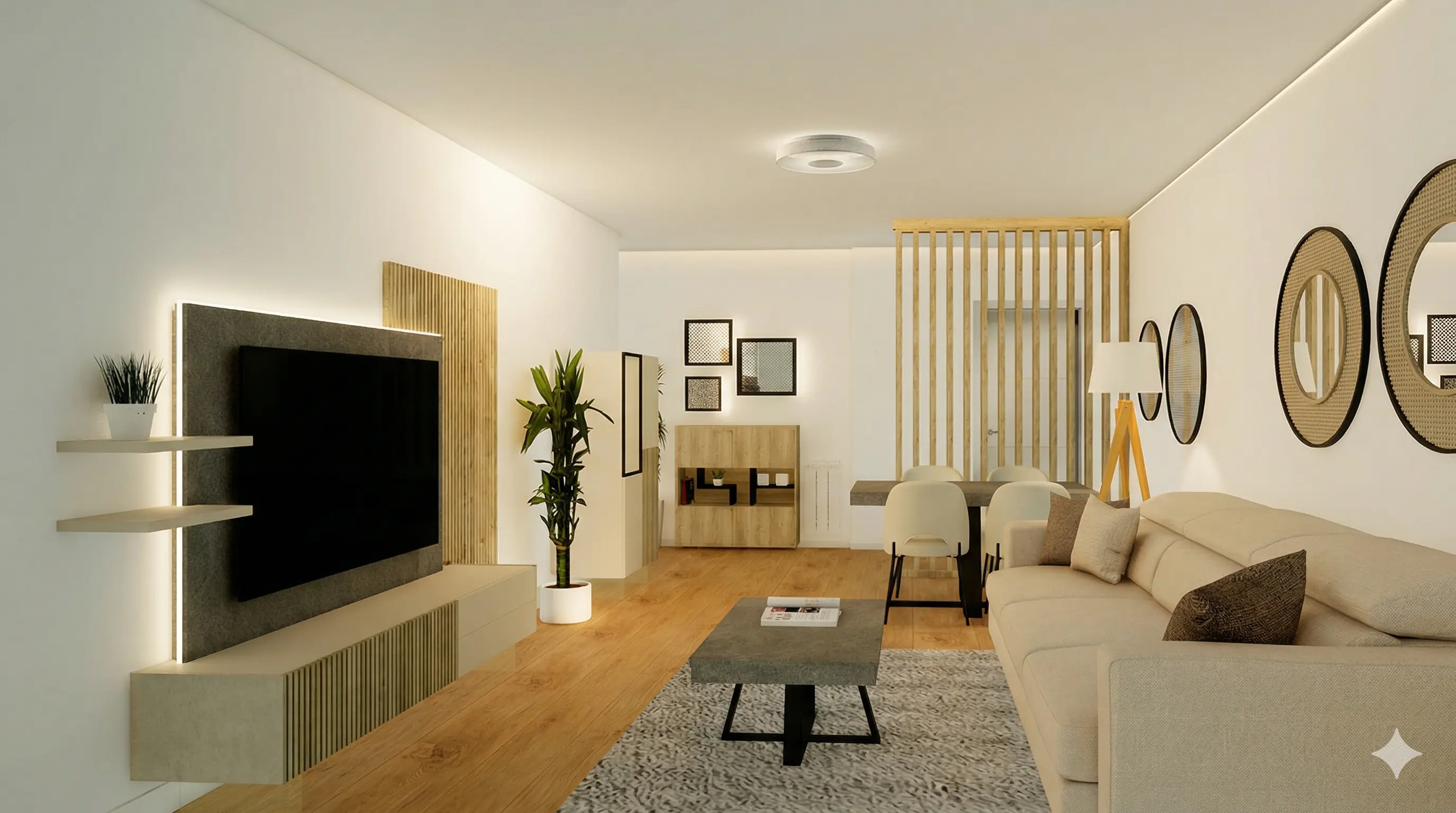 Madera y Luz Contemporánea
